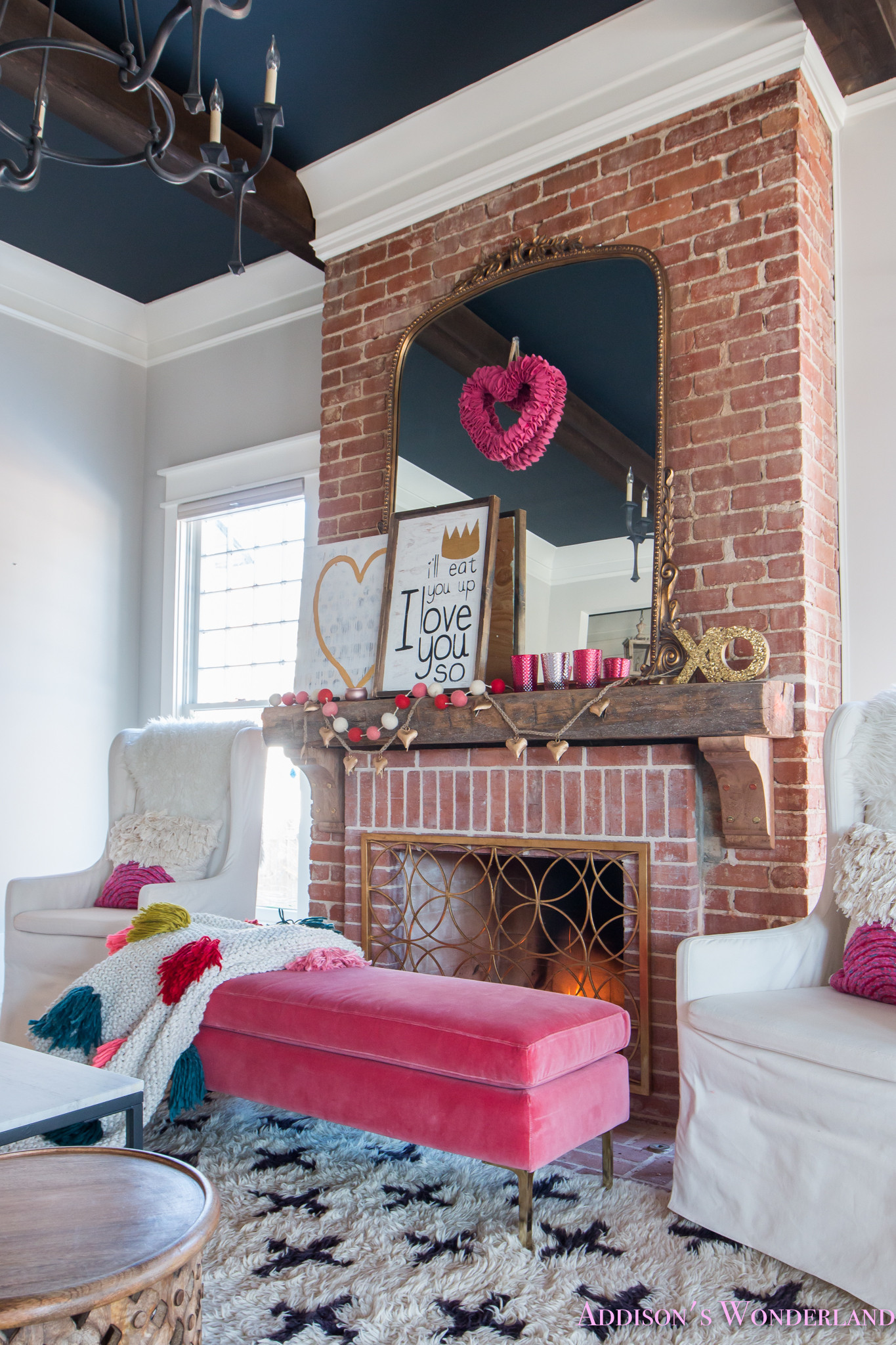 Ideas For Decorating Living Room
 Our Colorful Whimsical & Elegant Valentine s Day Living