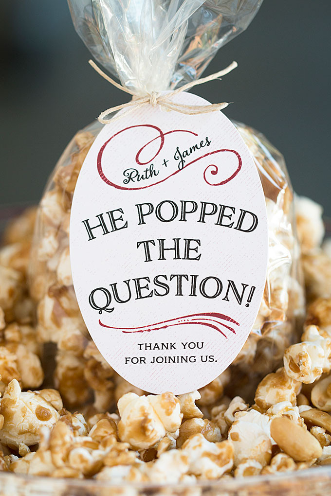 Ideas For Engagement Party Favors
 Wedding Favor Friday Caramel Corn Wedding Inspiration
