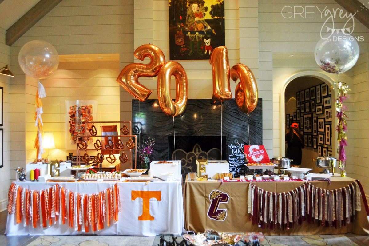 Ideas For Graduation Party
 GreyGrey Designs My Parties Dueling Tailgate Graduation