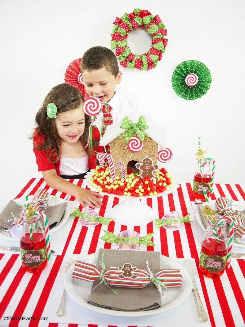 Ideas For Kids Christmas Party
 Candyland Christmas Tablescape