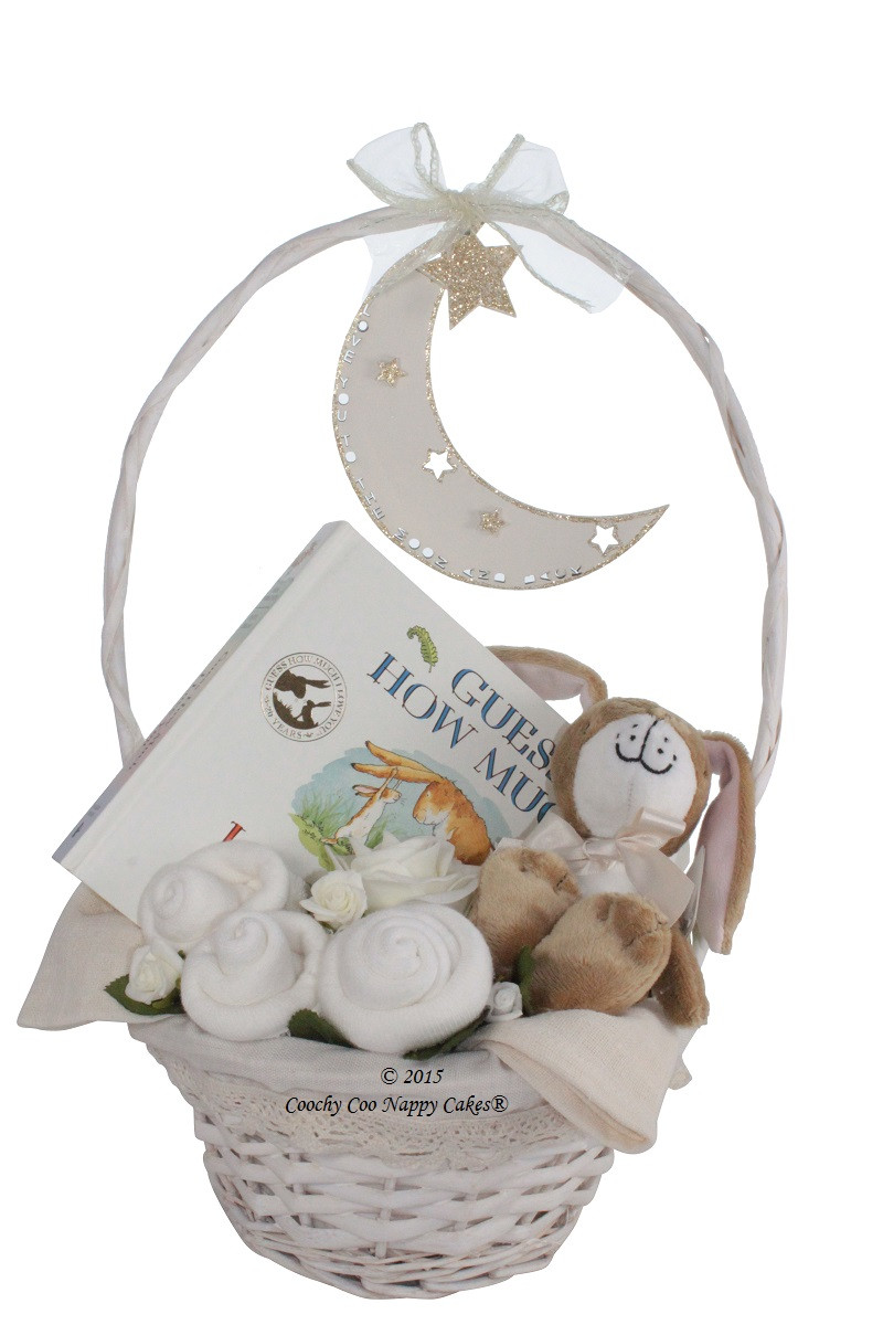 Ideas For New Baby Gift
 Guess How Much I Love You Baby Gift Basket
