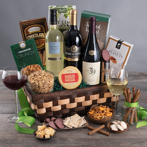 Ideas For Wine Gift Baskets
 Wine Cellar Collection Gift Basket by GourmetGiftBaskets
