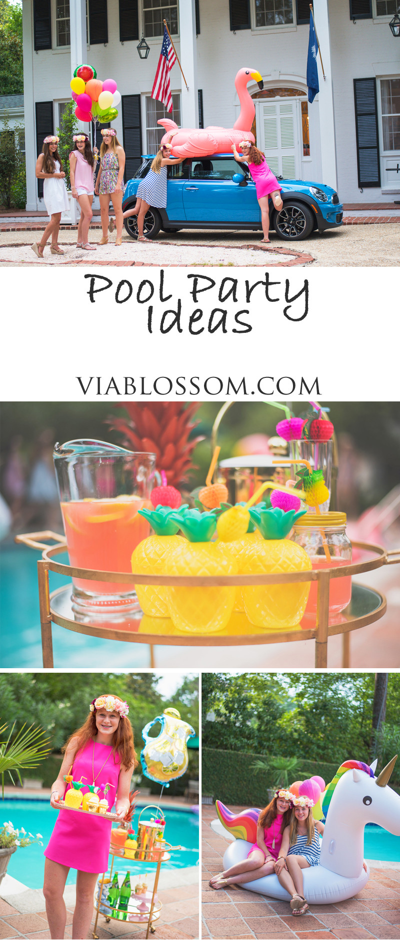 Ideas Pool Party
 Pool Party Ideas Via Blossom