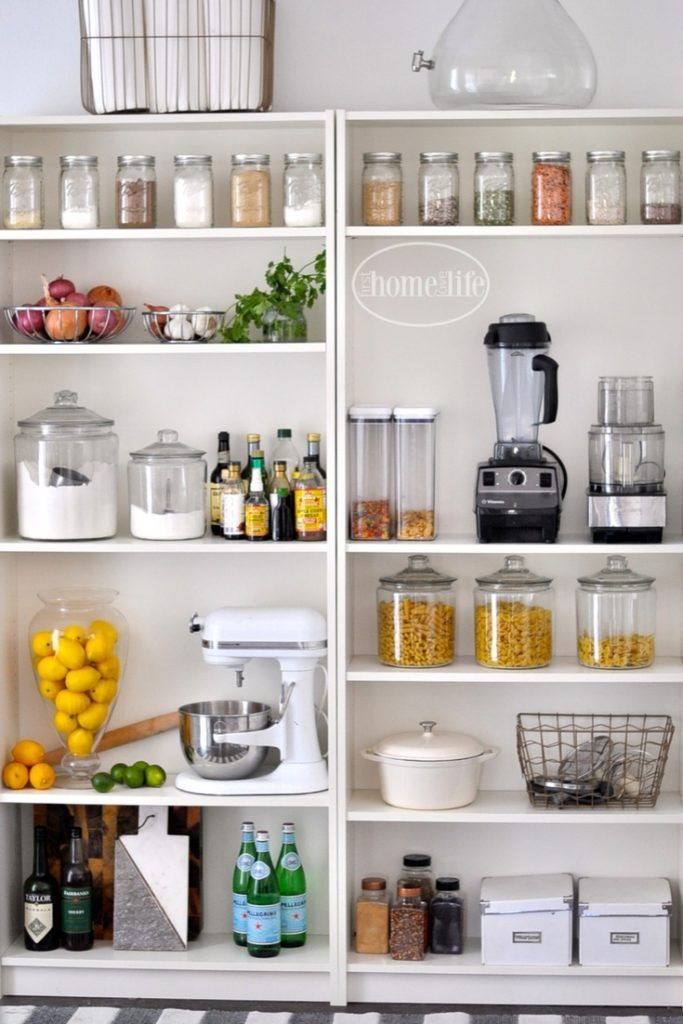 Ikea Kitchen Organization Ideas
 Open Pantry Using Bookshelves