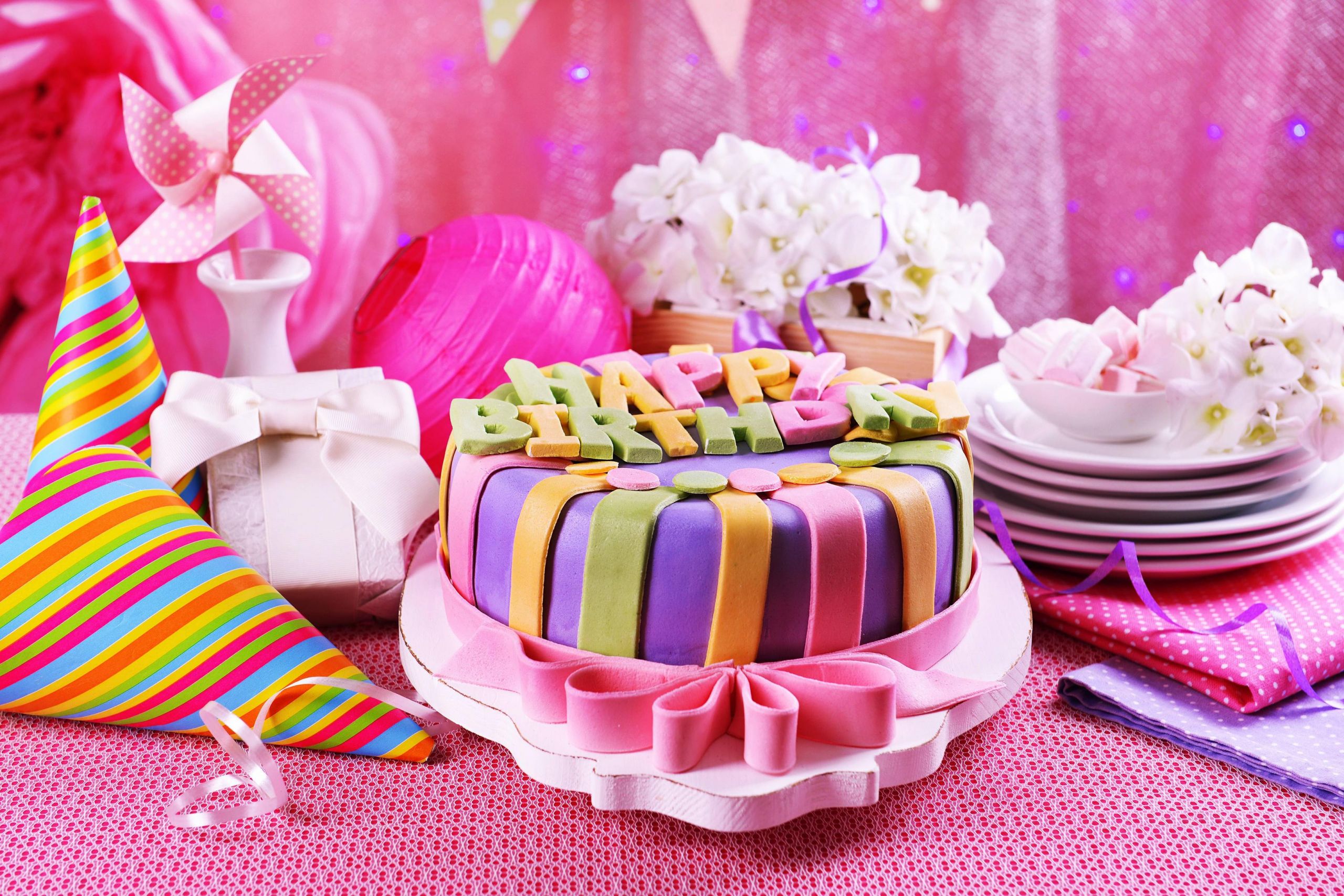 Images Of Happy Birthday Cakes
 Pink Birthday Cake HD Celebrations 4k Wallpapers