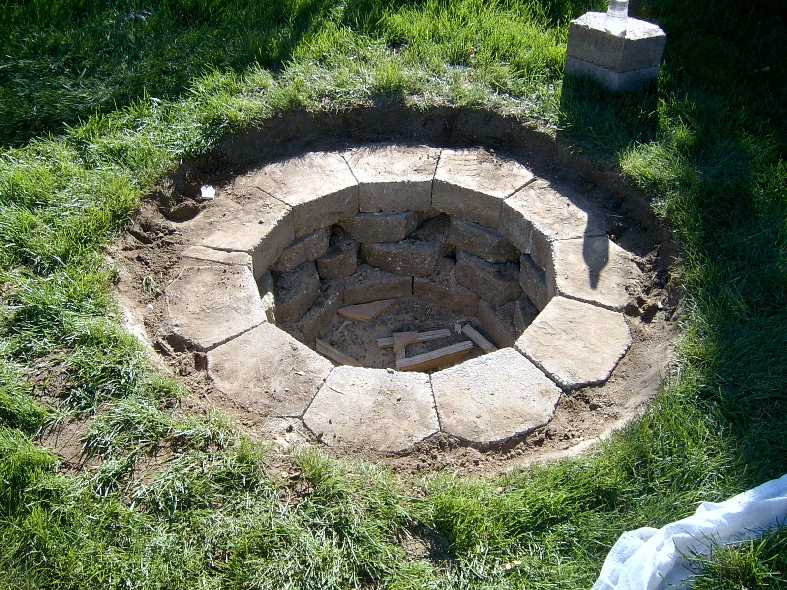 In Ground Firepit
 Side By Side Hotdogs over the Fire Pit