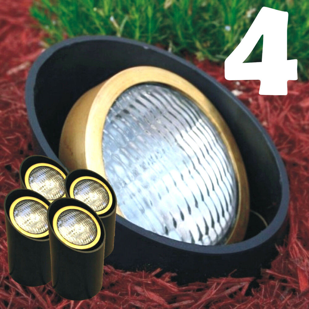 In Ground Landscape Lighting
 4 PACK Landscape Low Voltage Lighting Well Light PAR 36