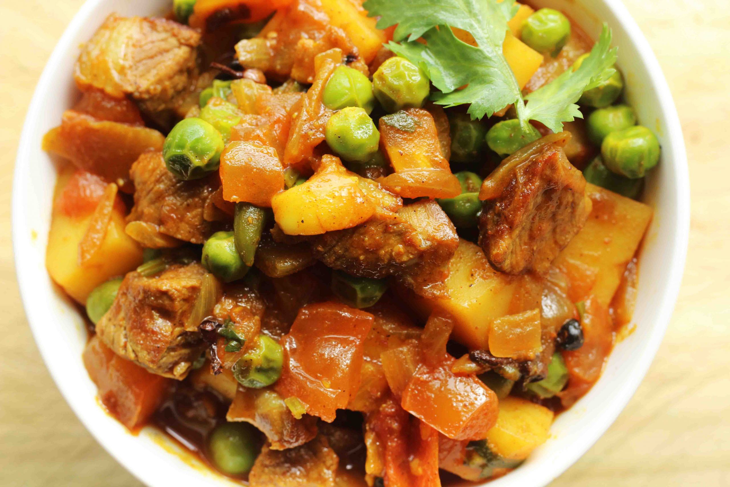 Indian Lamb Stew
 Lamb Potato Green Peas Stew Indian lamb stew Healthy