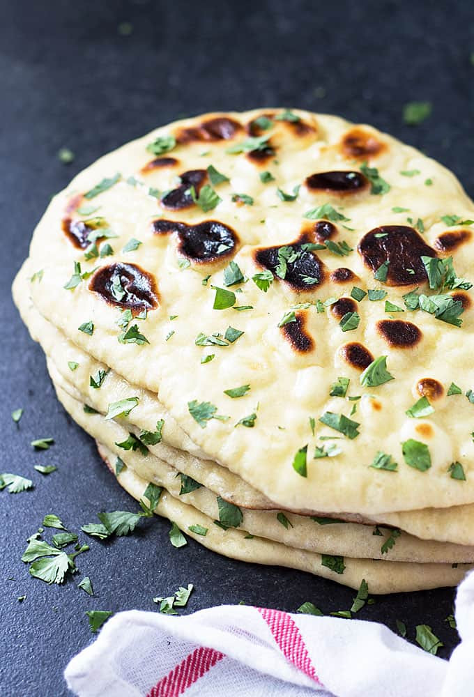 Indian Naan Bread
 Homemade Naan Indian Flatbread