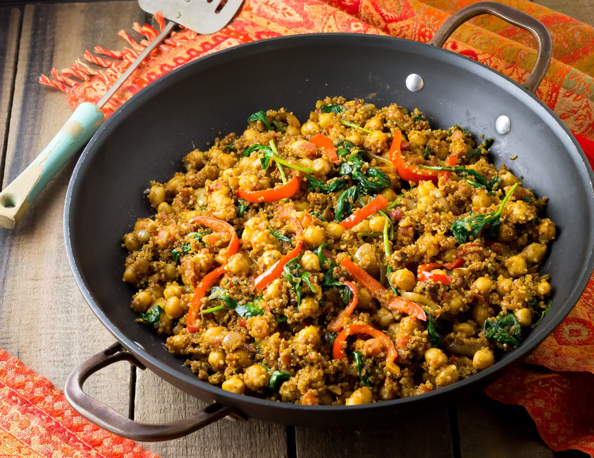 Indian Quinoa Recipes
 Indian Quinoa and Chickpea Stir Fry