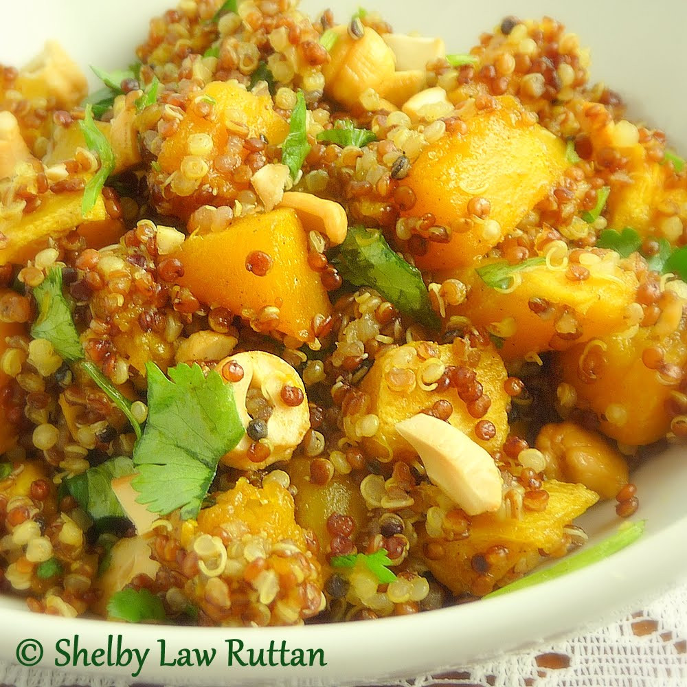 Indian Quinoa Recipes
 Indian Spiced Butternut Squash Tri Colored Quinoa Salad