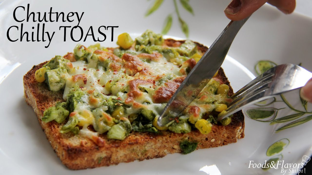 Indian Snack Recipes
 Chutney Cheese Toast