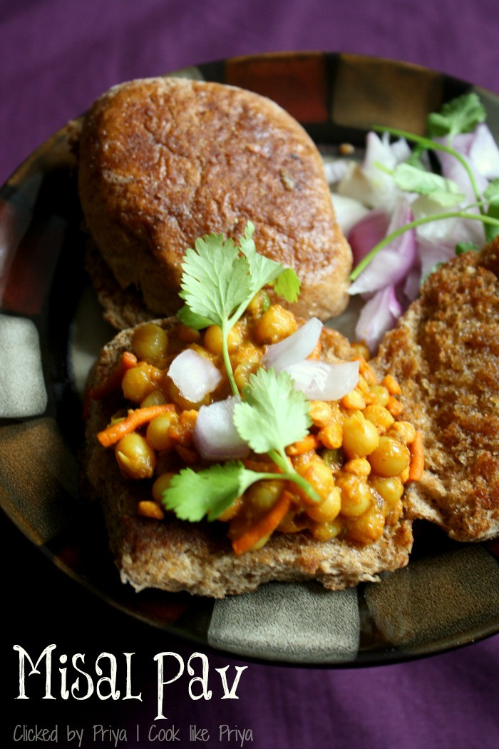 Indian Street Food Recipes
 Cook like Priya Misal Pav Mumbai Chaat Recipe