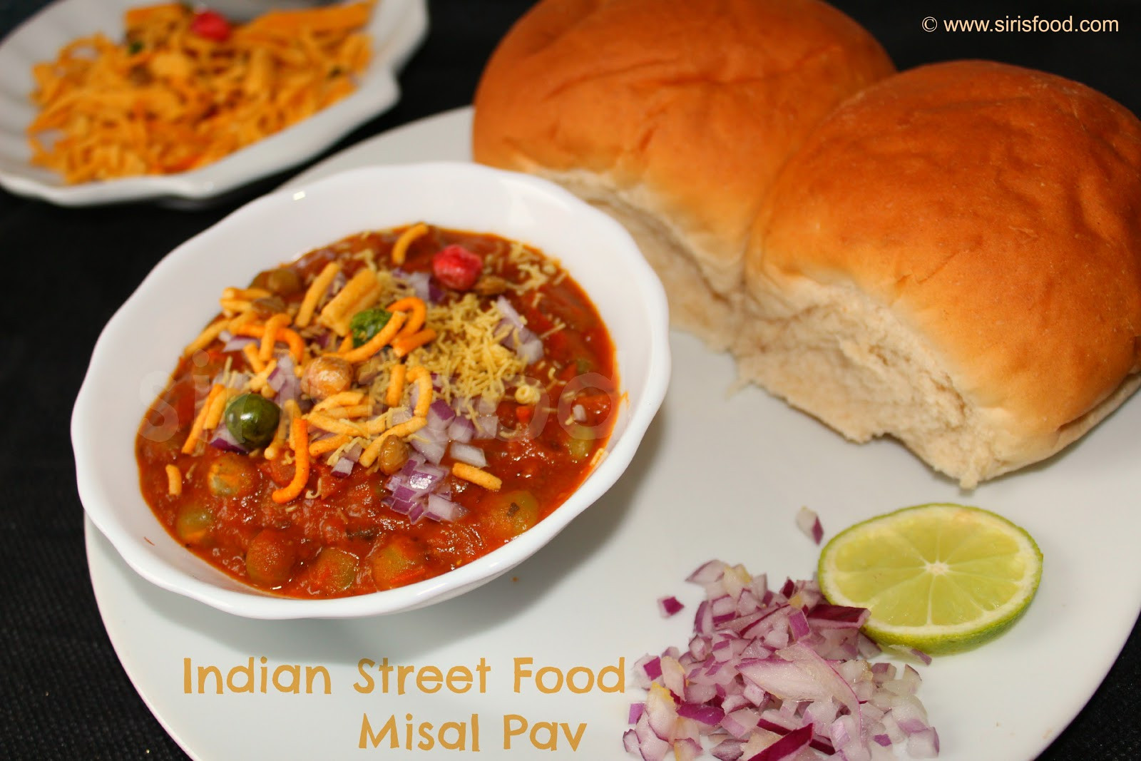 Indian Street Food Recipes
 Misal Pav Spice White Peas Gravy