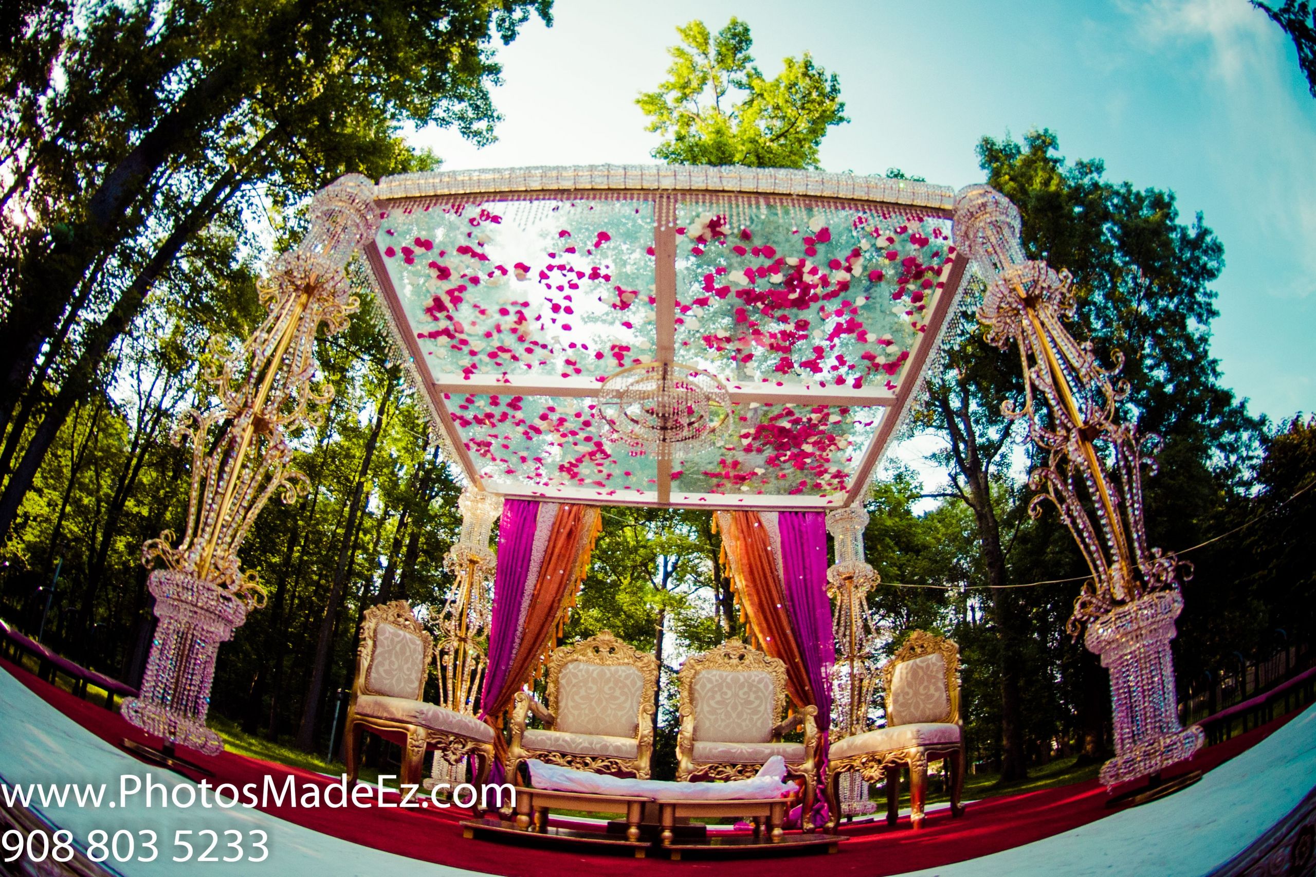 Indian Wedding Decorators Nj
 Indian Wedding in New Jersey Mandap by Sajawat Decorator