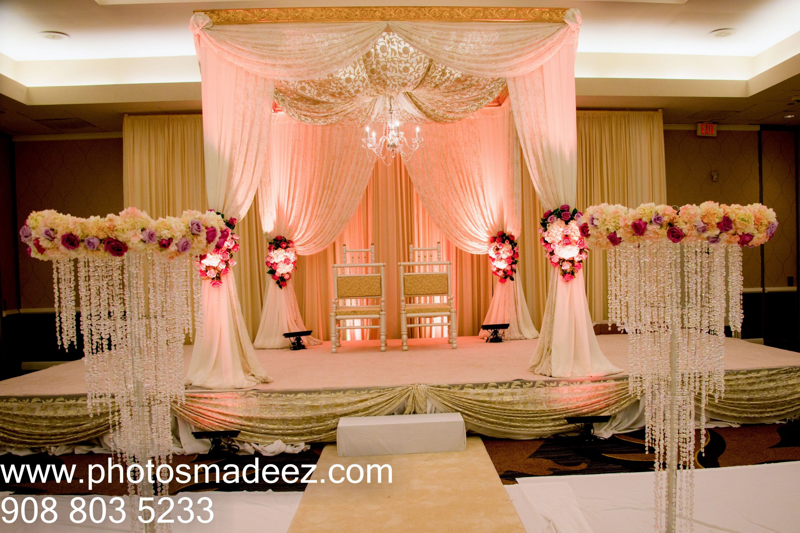 Indian Wedding Decorators Nj
 Mandap for Wedding at Sheraton Parsippany NJ Punjabi