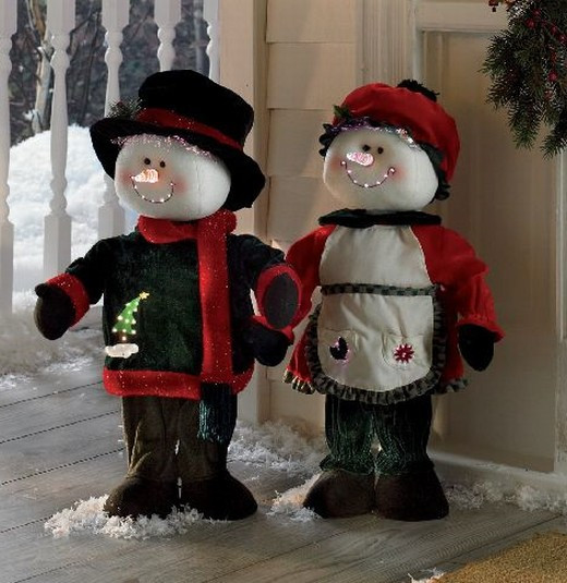 Indoor Animated Christmas Figures
 Christmas Indoor Decor Animated Snowman & Snowlady