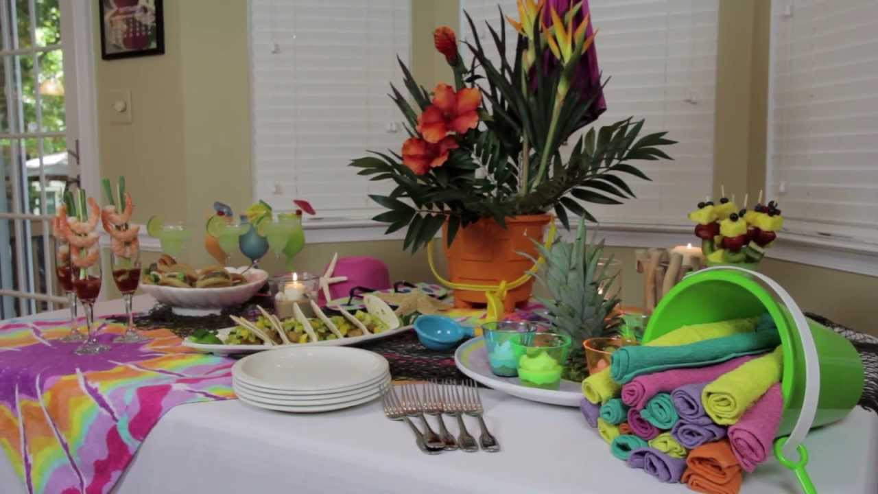 Indoor Birthday Party
 How to Make Indoor Beach Party Decorations