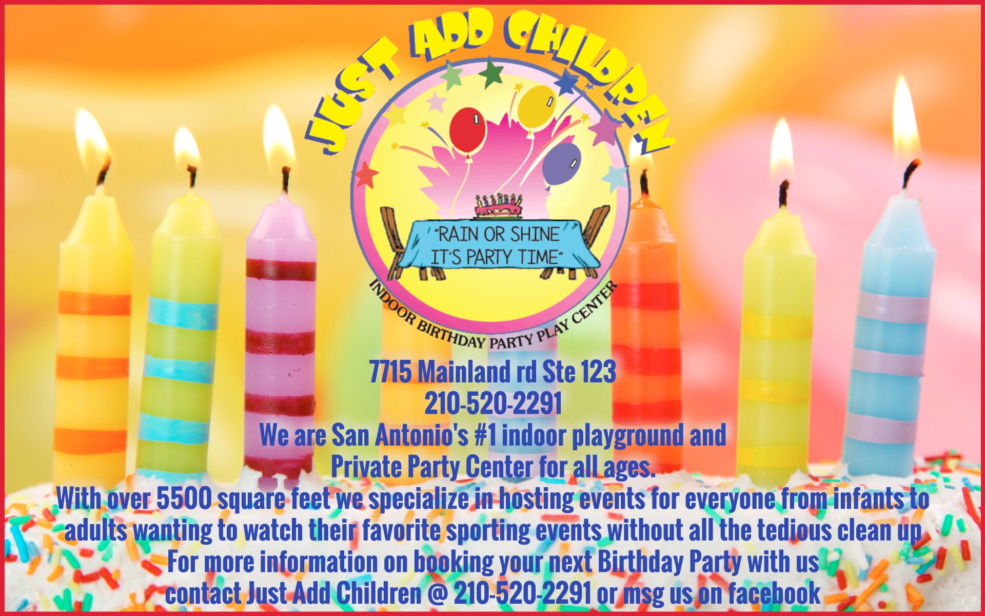 Indoor Party Places For Kids In San Antonio
 Just Add Children Indoor Playground & Party Center