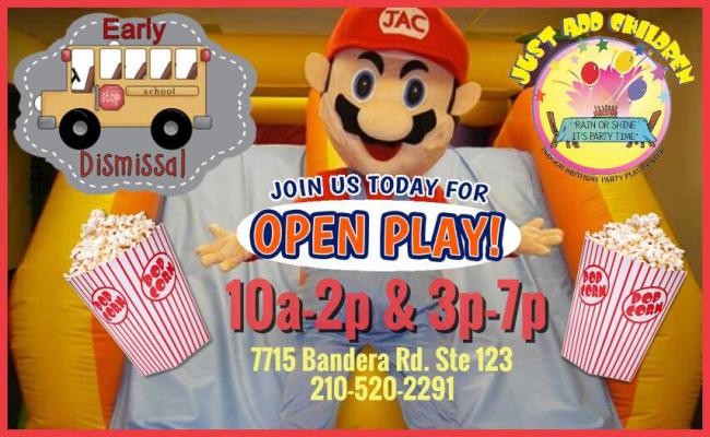 Indoor Party Places For Kids In San Antonio
 Indoor Playground Open Play