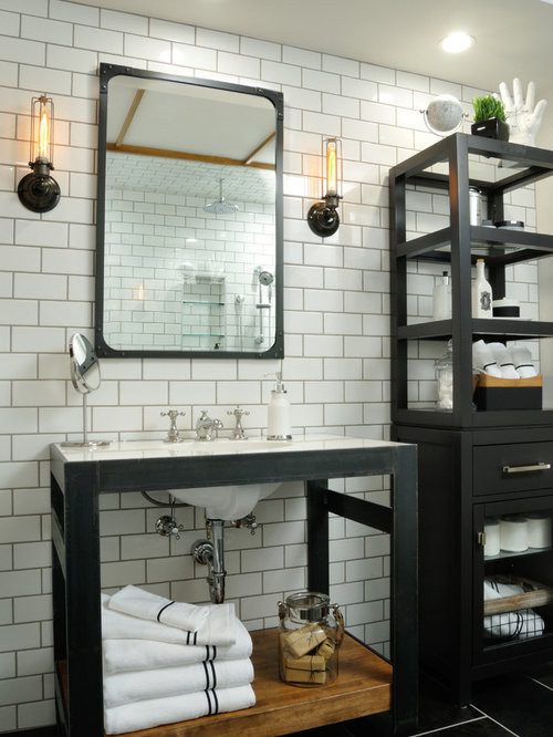 Industrial Bathroom Mirror
 Industrial Bath Design Ideas Remodel & Decor