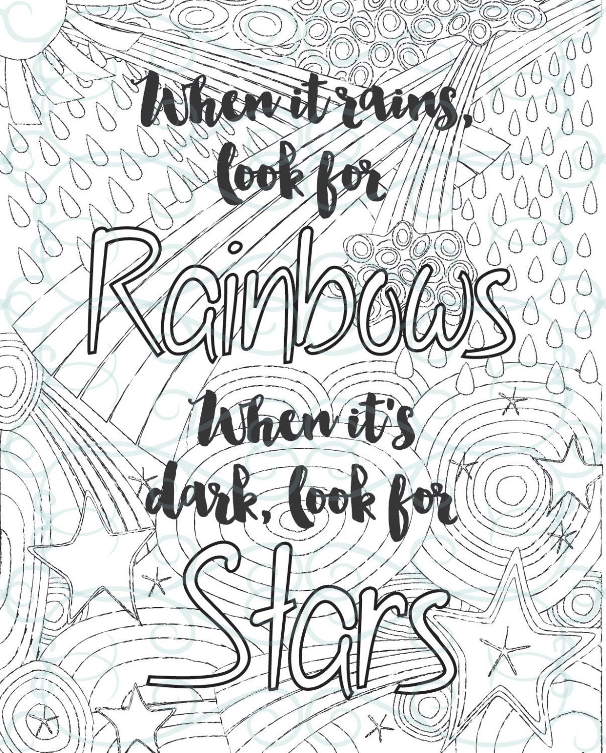 Inspirational Coloring Pages For Kids
 Adult Inspirational Coloring Page printable 02 Look for