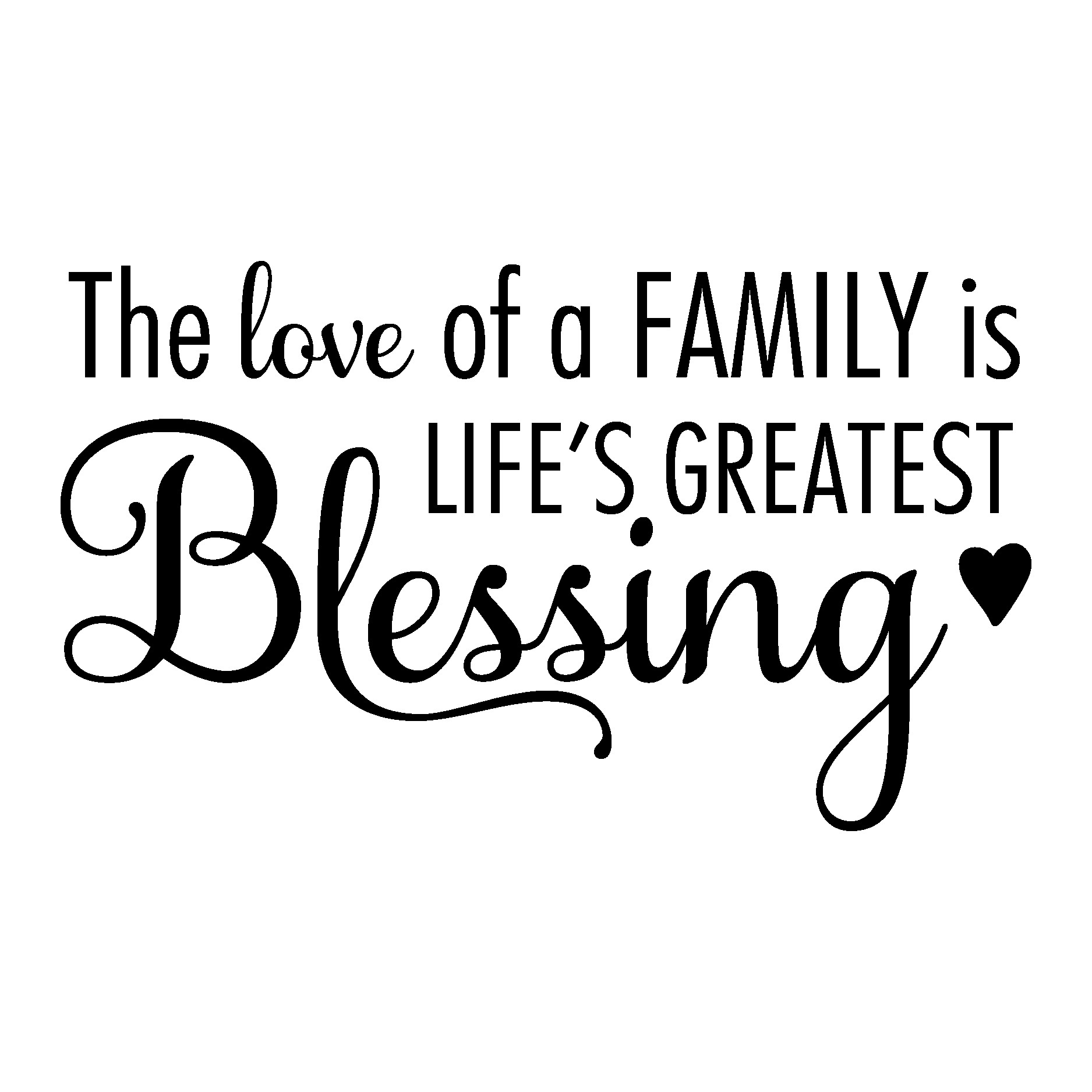 Inspirational Quotes Family Love
 The Love of A Family Wall Quotes™ Decal