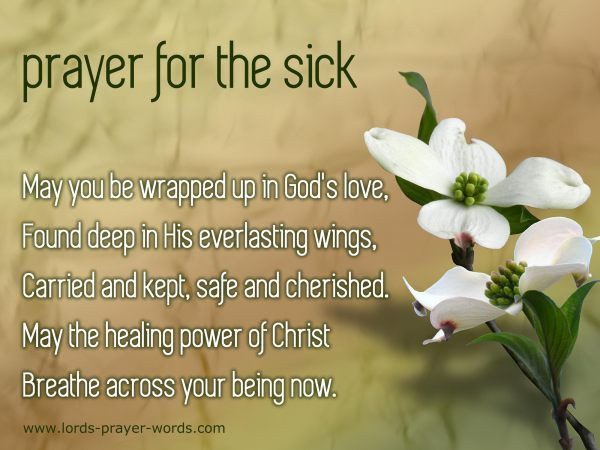 Inspirational Quotes For The Sick
 prayer for healing the sick
