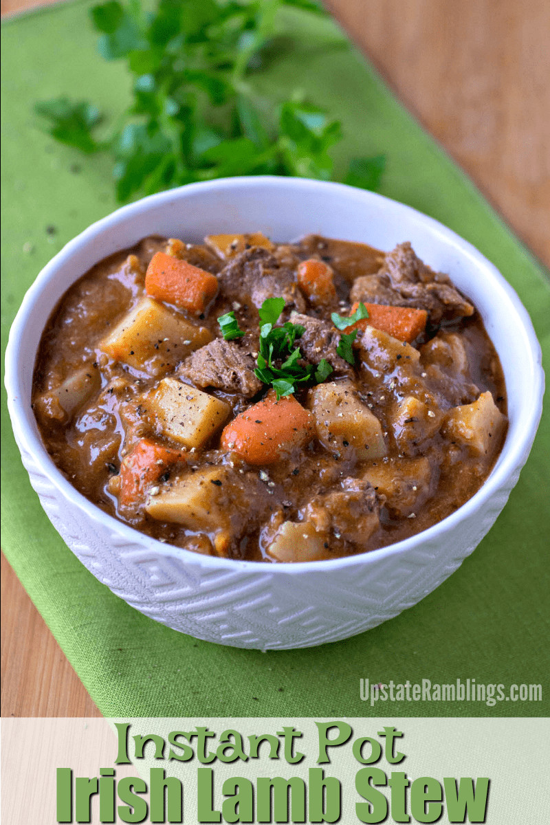 Instant Pot Lamb Stew Recipes
 Instant Pot Lamb Stew with Guinness Upstate Ramblings