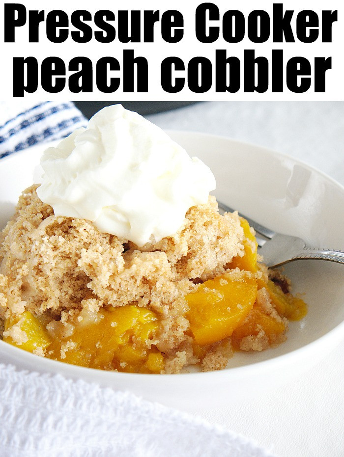 Instant Pot Peach Cobbler
 Easy Dump Peach Cobbler Dessert · The Typical Mom