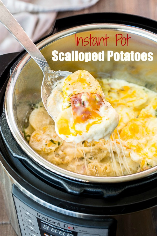 Instant Pot Scalloped Potatoes And Ham Recipe
 Instant Pot Scalloped Potatoes I Wash You Dry