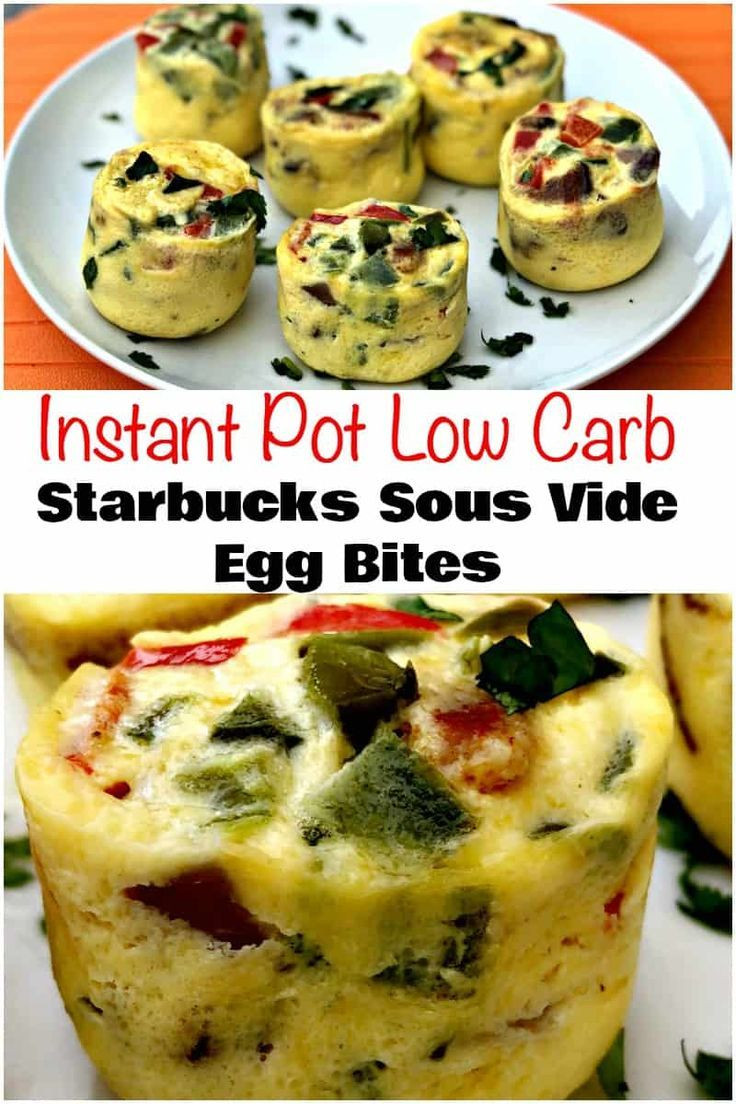Instant Pot Sous Vide Recipes
 Instant Pot Low Carb Starbucks Sous Vide Bacon Egg Bites