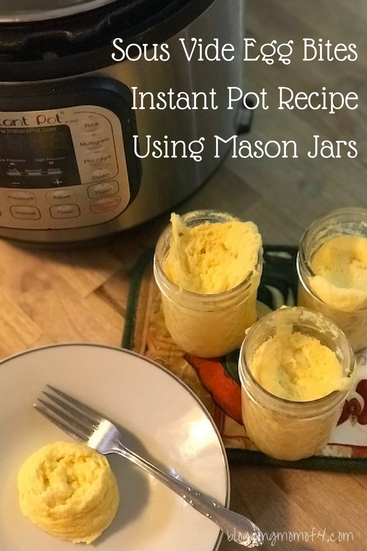 Instant Pot Sous Vide Recipes
 Sous Vide Egg Bites Instant Pot Recipe Using Mason Jars