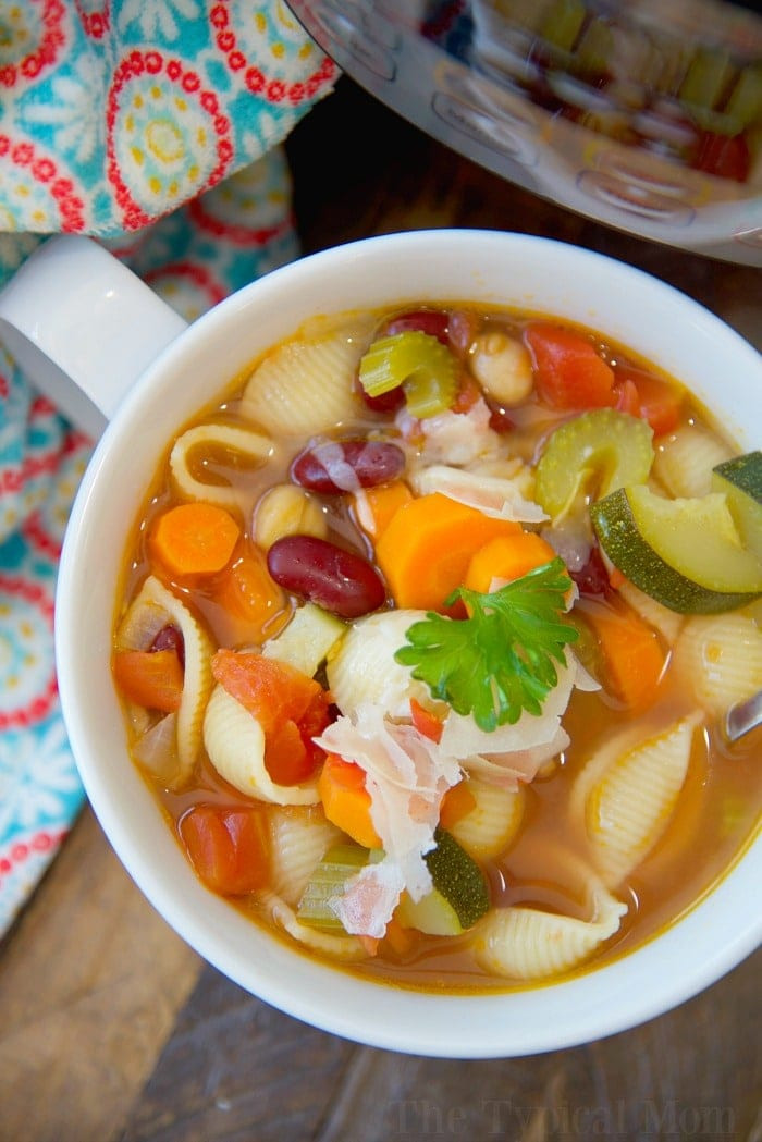 Instant Pot Vegetable Soup Recipes
 Easy Instant Pot Minestrone Soup · The Typical Mom