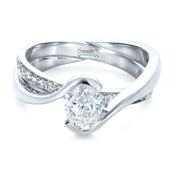 Interlocking Wedding Rings
 Custom Interlocking Engagement Ring 1437 Seattle