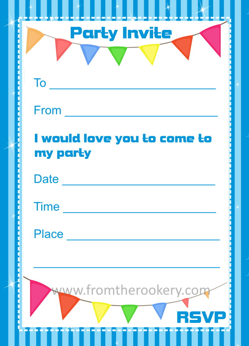 Invitations For Birthday
 Birthday Invitations Printable