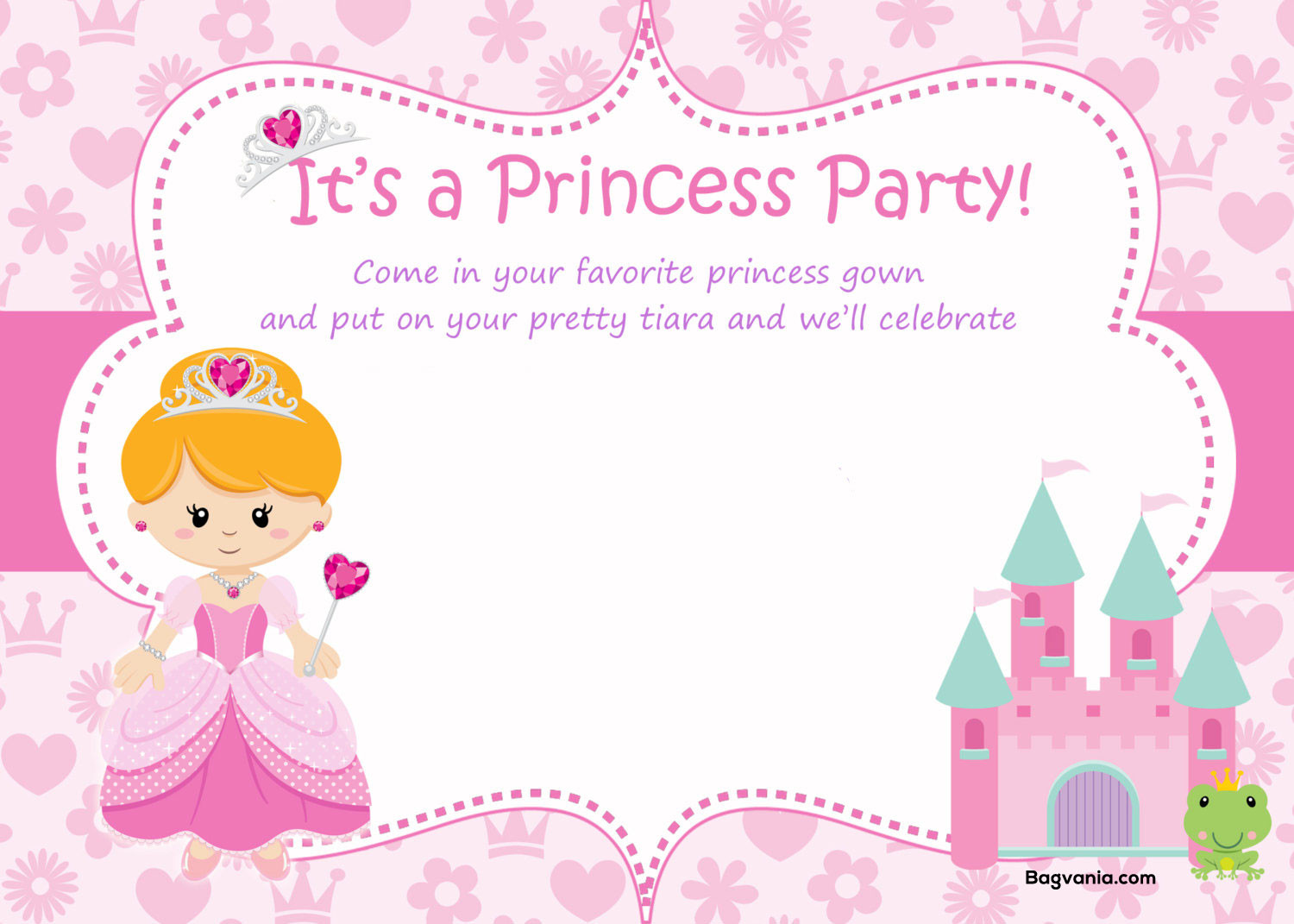 Invitations For Birthday
 FREE Princess Birthday Invitations – FREE Printable