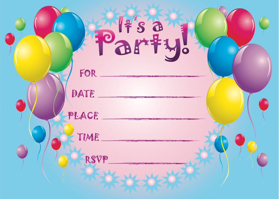 Invitations For Birthday
 Printable Birthday Invitations