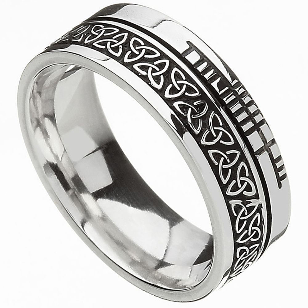 Irish Wedding Ring
 Celtic Ring fort Fit Faith Trinity Knot Irish