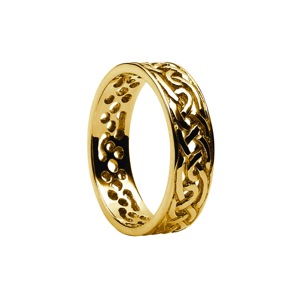 Irish Wedding Ring
 La s 10kt Gold Filigree Celtic Wedding Band Jewelry