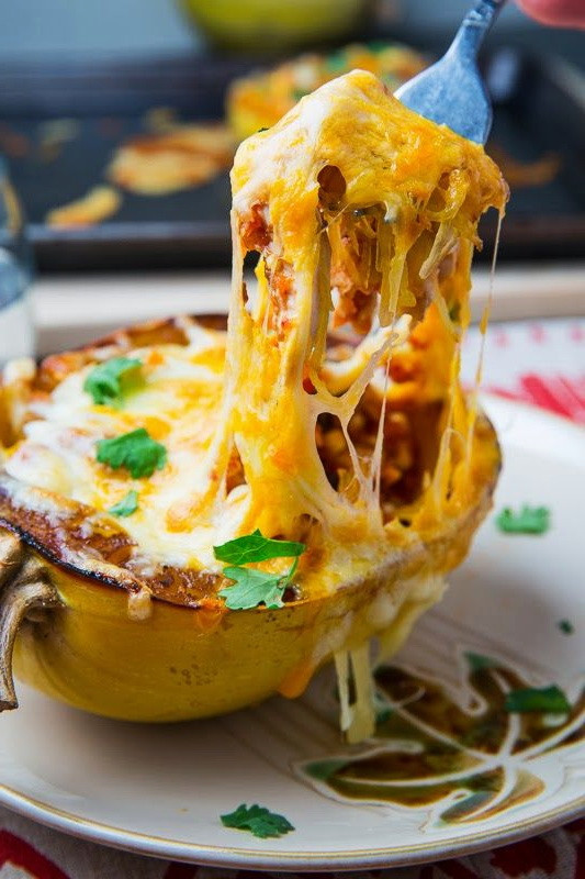 Is Spaghetti Squash Good For Weight Loss
 Chicken Enchilada Stuffed Spaghetti Squash – Top Healthy