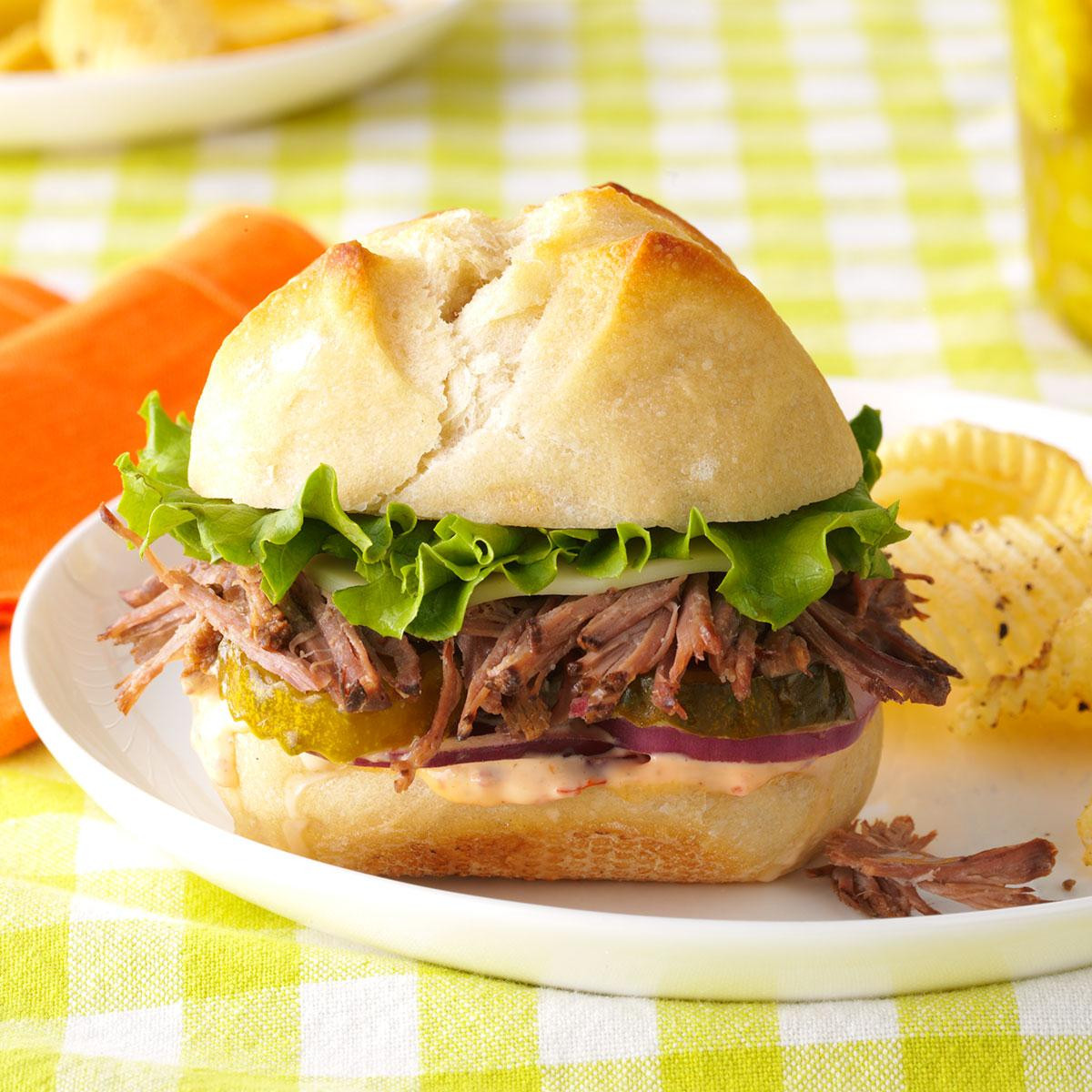 Italian Beef Sandwiches Recipe
 Zesty Italian Beef Sandwiches Recipe