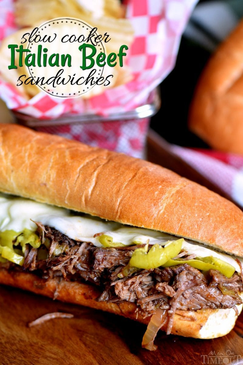 Italian Beef Sandwiches Recipe
 Slow Cooker Italian Beef Sandwiches Mom Timeout