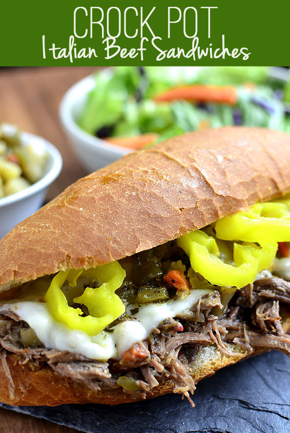 Italian Beef Sandwiches Recipe
 Crock Pot Italian Beef Sandwiches Video Iowa Girl Eats