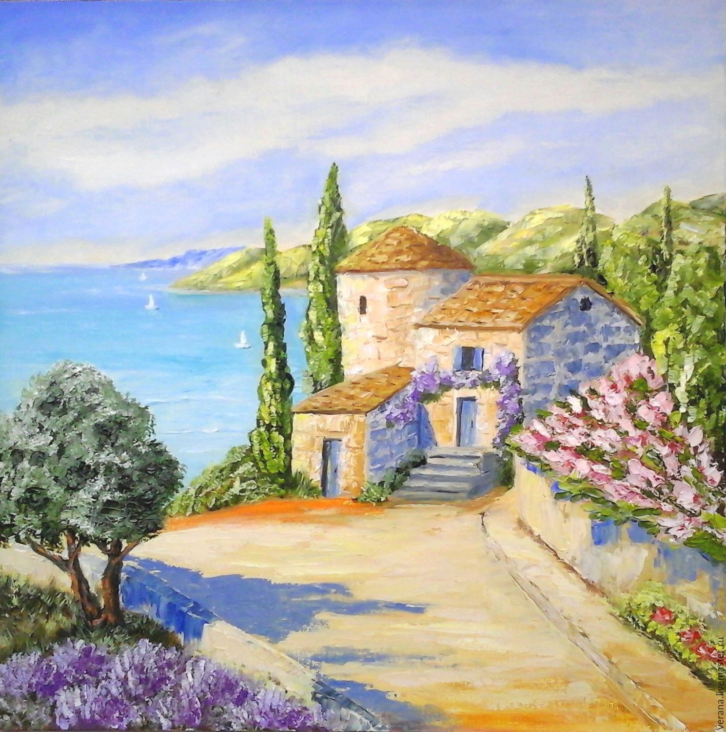Italian Landscape Painting
 Oil painting Italy Tuscany – заказать на Ярмарке Мастеров