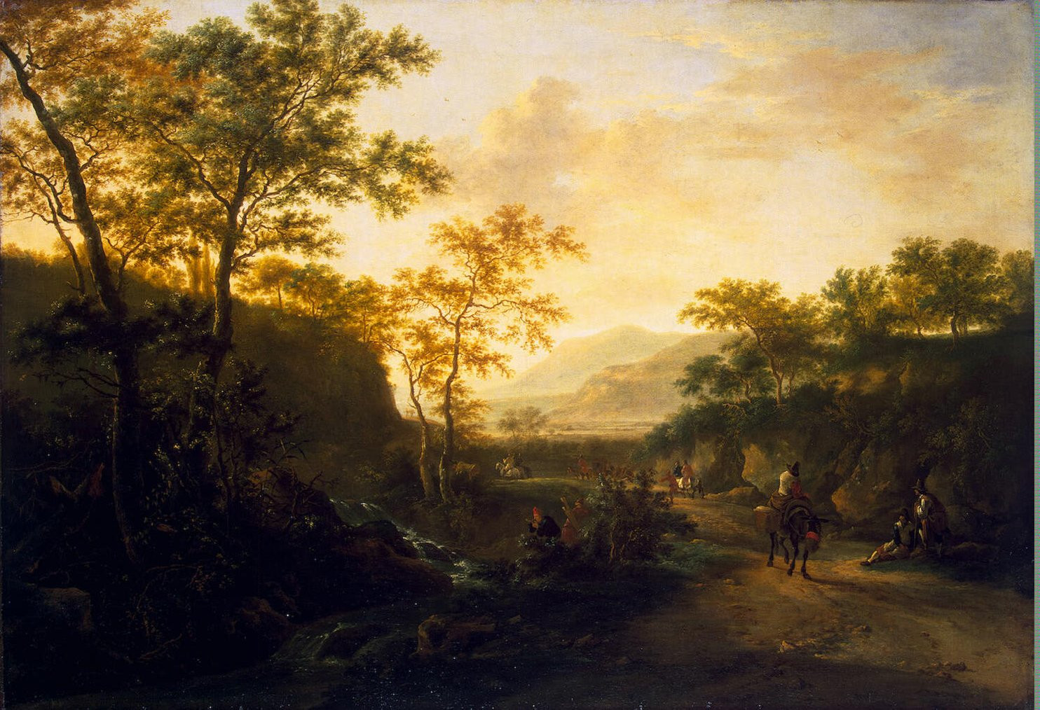 Italian Landscape Painting
 Italian Landscape with a Path Painting