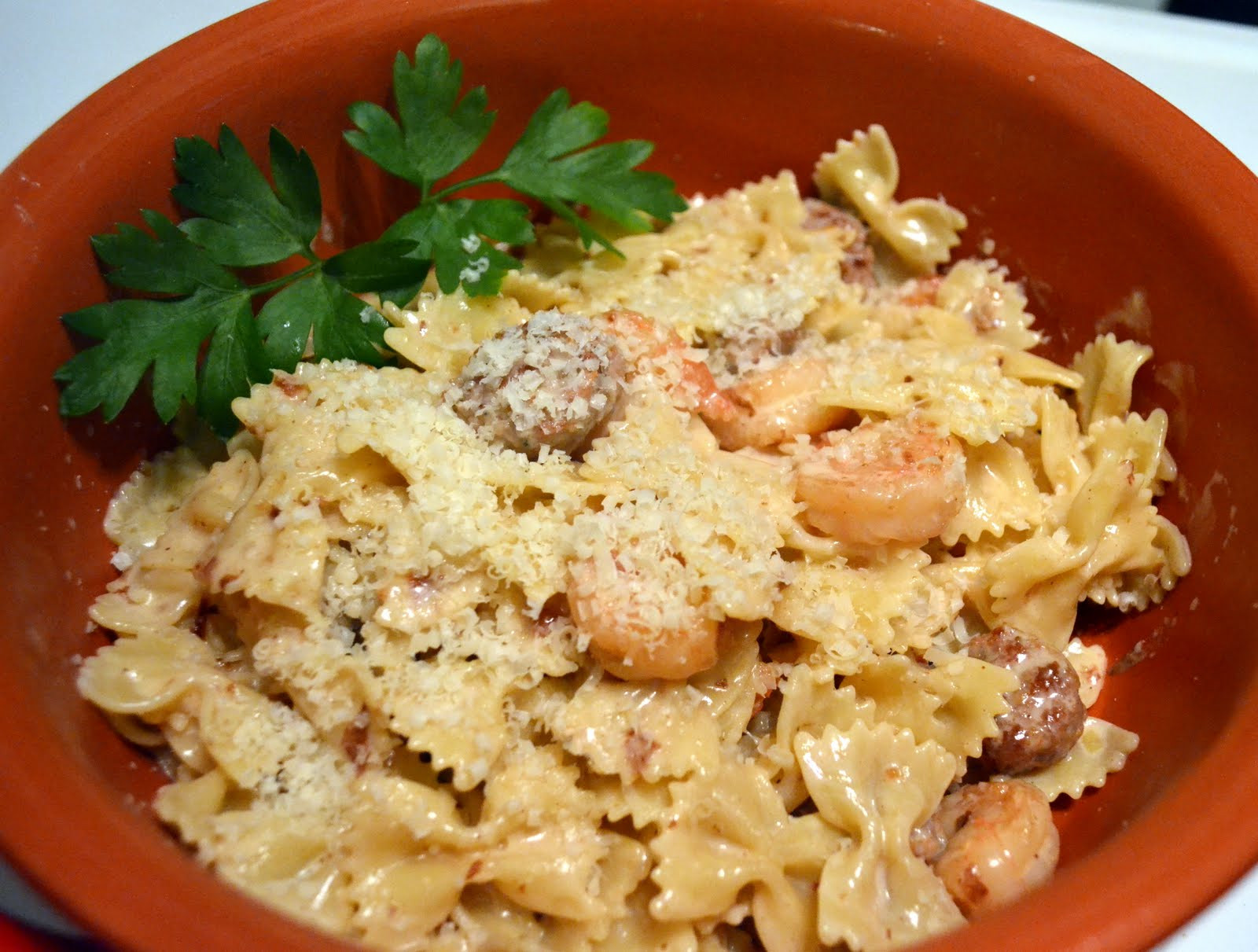 Italian Sausage And Shrimp Recipes
 Candy Girl Italian Sausage & Shrimp Alfredo Pasta