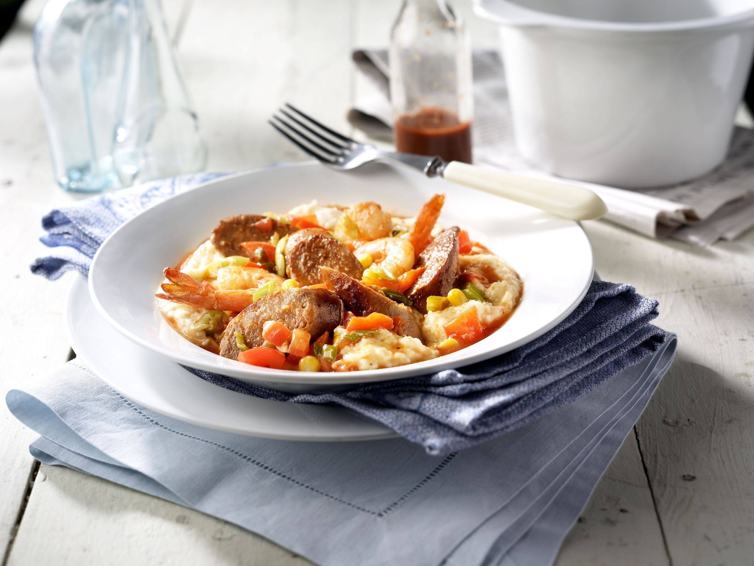 Italian Sausage And Shrimp Recipes
 Hot Italian Sausage and Shrimp with Asiago Grits