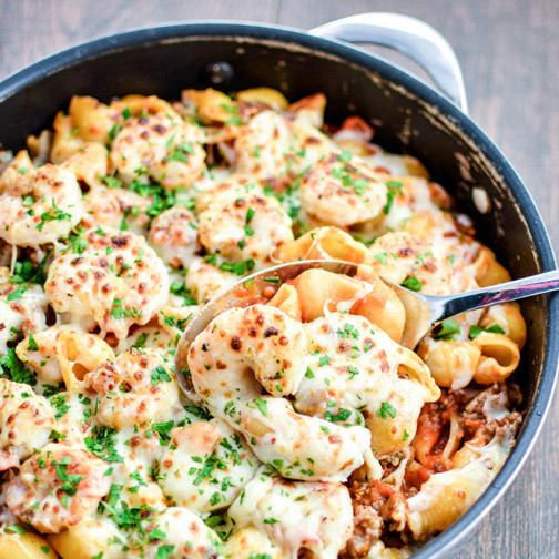 Italian Sausage And Shrimp Recipes
 Shrimp and Sausage Skillet Pasta Bake with Vodka Sauce