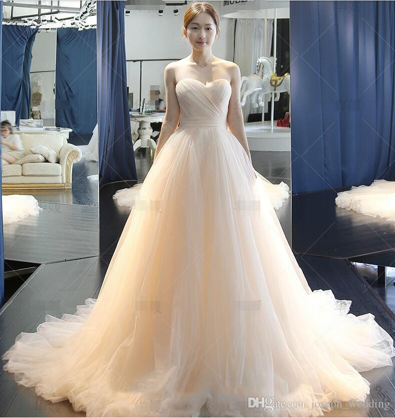 Ivory Color Wedding Dresses
 Discount 2018 OEM Bridal Gowns Custom Made Vintage